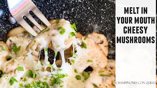 Cheesy Garlic Mushrooms that MELT In Your Mouth  Easy 20 Minute Recipe [upl. by Waldos]