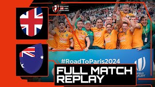 Australia secure Olympic QUALIFICATION  Great Britain v Australia  HSBC London Sevens Rugby [upl. by Nnylatsyrc]