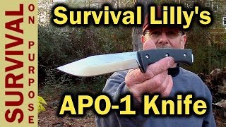 Survival Lilly Survival Knife  The APO1 and YouTube Knife Designers [upl. by Ialohcin]