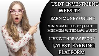 New Usdt Investment site 2024 New Usdt Earnings site 2024  New Usdt Mining site 2024 [upl. by Aikemaj]