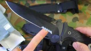 Gerber LHR Combat knife  desktop review alongside ESEE4 Kabar short and Cold Steel Recon Scout [upl. by Nonna]