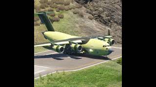 Very Extreme Giant C17 taking off from short runway [upl. by Norej]