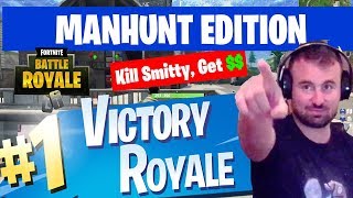 FORTNITE MANHUNT Kill The Smitty Win Money [upl. by Rasecoiluj507]