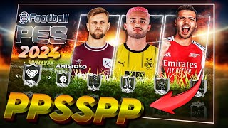 NOVO EFOOTBALL PES PARA PPSSPP CAMERA PS4PS5 ANDROID 2024 AGOSTO 100 ATUALIZADO BAIXE [upl. by Christa712]