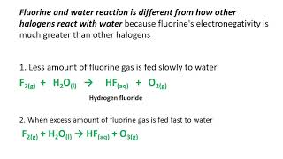 Fluorine and water reaction  F2  H2O [upl. by Sisson191]