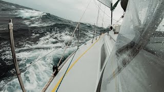 35kts in the Middle of the Ocean — DAY6  North Atlantic Crossing  Sailing Uma Step 19206 [upl. by Ahsimot595]