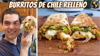 Como hacer el MEJOR Burrito de Chile Relleno wow  Cocina Universal [upl. by Nogam]