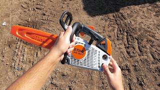 Stihl MS194T  First Cut amp Quick Test [upl. by Tegan623]