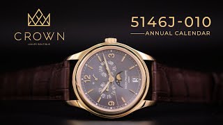 Patek Philippe Annual Calendar 5146J010  CROWN REVIEW 4K [upl. by Aiotal]