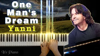 One Mans Dream  Yanni  Piano  Synthesia  Relaxing music [upl. by Elleiad]