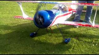 Pitts S12 with Moki 250 Radial engine [upl. by Ecirad]