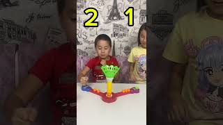 Ball shoot funny boardgames challenge misstomyrisshow настольныеигры [upl. by Nnail254]