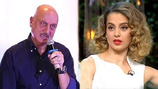 Anupam Kher OPENLY Insults Kangana Ranauts NEPOTISM Comment In Public [upl. by Lauralee]