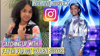 Catching up with Fayth Ifil  BGT 2020 golden buzzer act  Inspiring Vanessa [upl. by Reger]