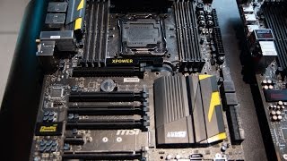 MSI X99S XPower AC OC Motherboard HandsOn Specs [upl. by Eldrida925]