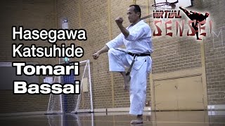 Hasegawa Katsuhide performing kata Tomari Bassai slow [upl. by Ennovad]