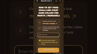 How To Set Your Goals and Start Earn 10000 per Month  MemeFi Code [upl. by Trill]