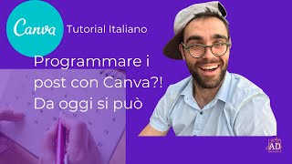 Canva Tutorial Italiano Come programmare i post  Amedeo Draghi [upl. by Georgi]