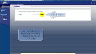 Zyxel How To Do A Firmware Upgrade [upl. by Ehud]