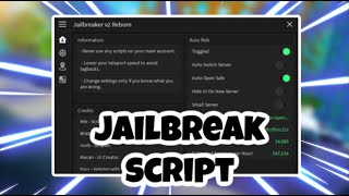 NEW Jailbreak Script  Infinite Money  Auto Rob  Auto Crates  AND MORE  PASTEBIN [upl. by Zadoc]