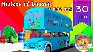 Hjulene på bussen og mye mer  Norske barnesanger [upl. by Mavis]