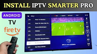 How to Install iptv Smarters Pro on Android Tv amp FireStick [upl. by Anib]