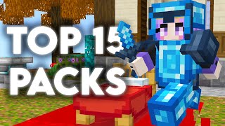 Top 15 Best Bedwars MCPE PvP Texture Packs Minecraft Bedrock 121 [upl. by Notwal572]