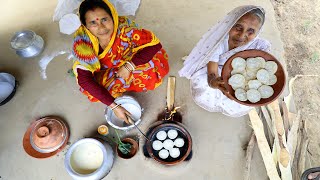 শীতকালীন বাঙালির সেরা পিঠে  DUDH CHITOI Village Famous Pitha Recipe  VIllage Pitha by Grandmother [upl. by Lewie]