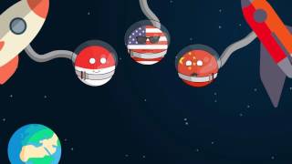 Countryball animation space mission [upl. by Eniretac393]