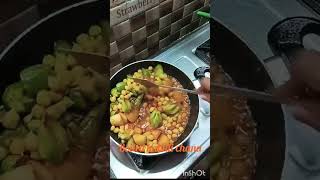 Aloo Potala kabuli chana curry cookingvideorecipefoodchannelshorts [upl. by Lekar]