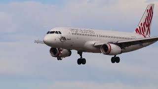 Virgin Australia Regional Airlines Airbus A320 VHVNB Lands Perth Airport YPPH  PER Runway 03 [upl. by Odnumyer86]