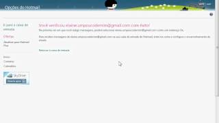 Receber e enviar email do gmail no hotmail [upl. by Allemac]