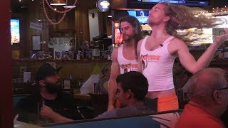 Pretending to be Hooters Employees [upl. by Hawthorn]