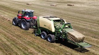 KRONE BIG PACK 1270 et MASSEY FERGUSON 7722 S [upl. by Kelsy]