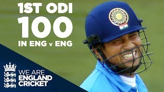 Sachin Tendulkars 1st ODI Century In England Against England  Highlights [upl. by Grounds]