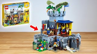 Lego Medieval Castle Habitats  Alternative 31120 Build [upl. by Rodama]