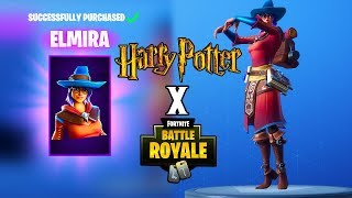 FORTNITE x HARRY POTTER CUTE WIZARD SKIN quotELMIRAquot OUT NOW 😍❤️ [upl. by Akemit]