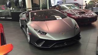 2019 Lamborghini Huracan Performante Spyder — amazing in matte grey [upl. by Orling]