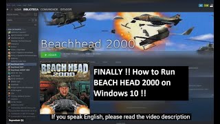 Como rodar  How to Run BEACH HEAD 2000 on Windows 10 2022 [upl. by Barbabra]