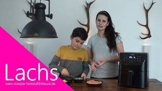 Lachs Fisch in der Heissluftfritteuse COSORI Airfryer [upl. by Oona]