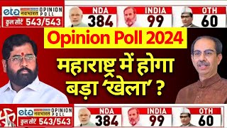 Lok Sabha Election 2024 Opinion Poll LIVE Maharashtra में होगा बड़ा खेल   Eknath  Uddhav  NCP [upl. by Lukasz]