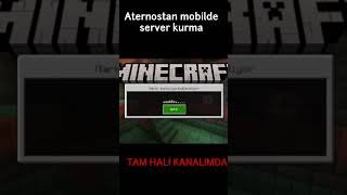 ATERNOSTAN MOBİLDE SERVER NASIL KURULUR aternos aternosminecraftserver aternosserver [upl. by Gerri896]