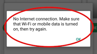 Fix No Internet connectionMake sure that WiFi or mobile data is turned on that try again [upl. by Silda]