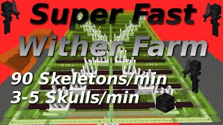 Fastest Wither Skeleton Farm That Works in ALL VERSIONS 3252 Skulls per min [upl. by Sender461]