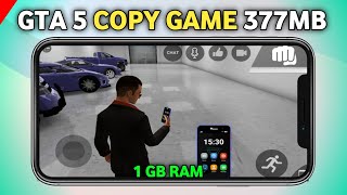 GTA V COPY GAME IN ANDROID 377MB  LOS ANGELES CRIME ANDROID GAME REVIEW  GTA 5 [upl. by Akierdna]