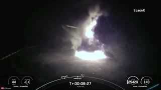 SpaceX rocket booster topples over and catches on fire [upl. by Lesirg]