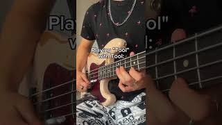 Playing quotToolquot with tool bass bassplayer [upl. by Rehpotirhc]