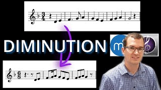 Diminution  Compositional Techniques in MuseScore [upl. by Garibold]