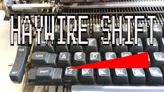 IBM Selectric Typewriter Shift Clutch Gone Haywire Repaired [upl. by Lanti]