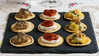 Canapés con blinis caseros [upl. by Irat163]